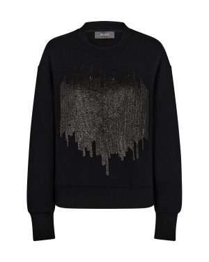 Mos Mosh Dakota LS Glam Sweatshirt Black Levere