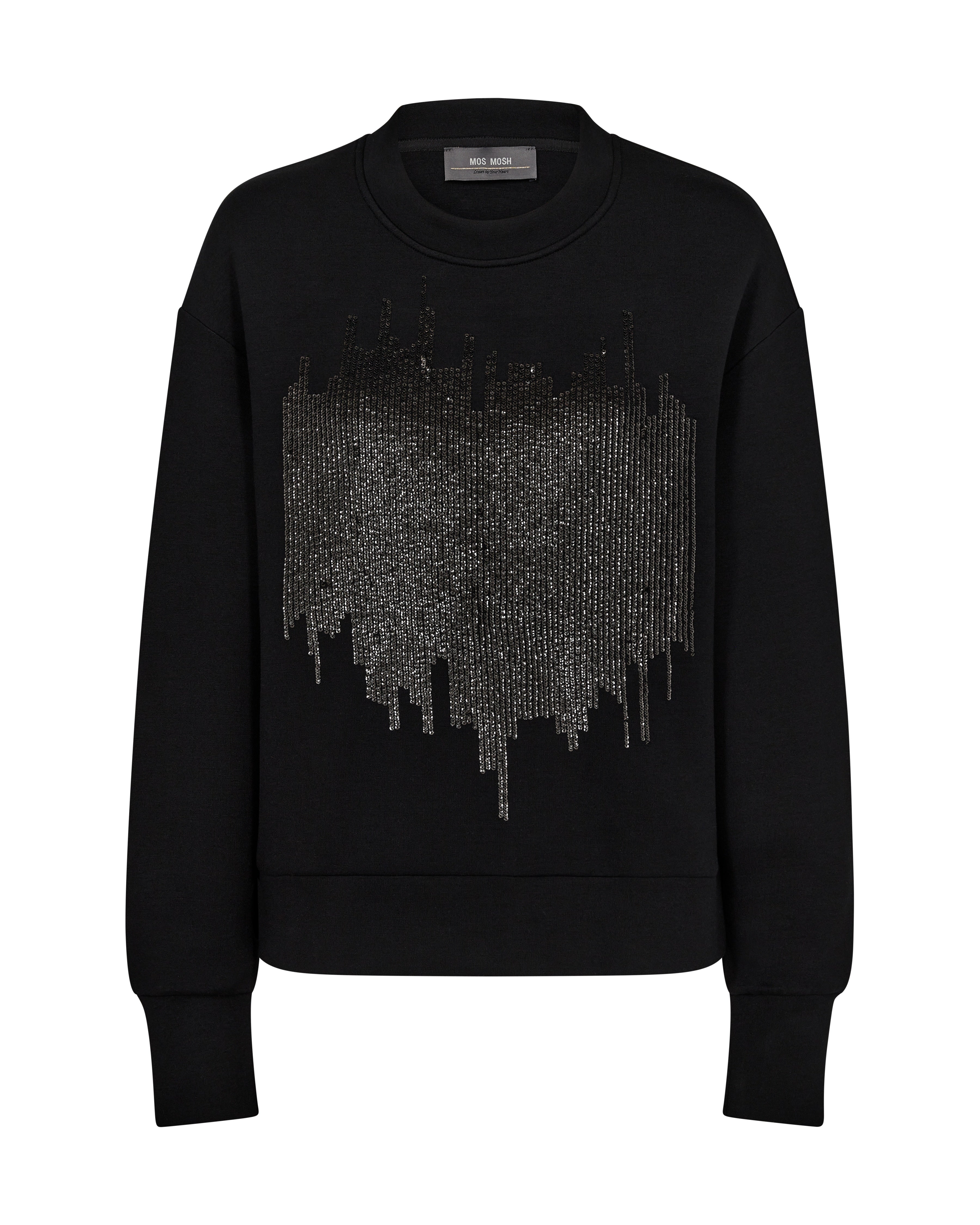 Mos Mosh Dakota LS Glam Sweatshirt Black Levere