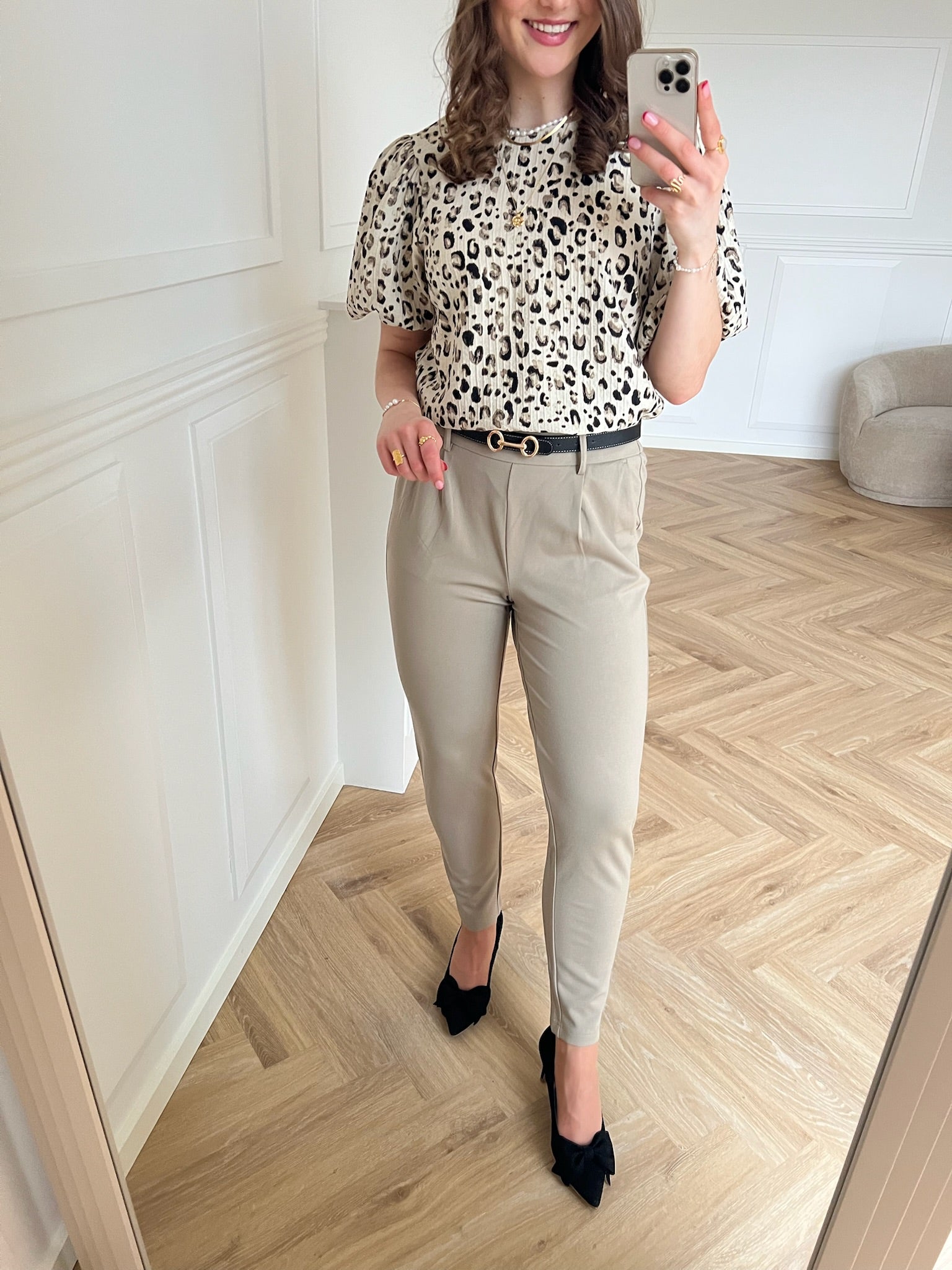 MSCH Copenhagen Alyona Vlora 2/4 Bluse Oatmeal Leo