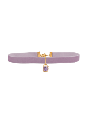 House of Vincent String of Prosperity Choker Pink Amethyst