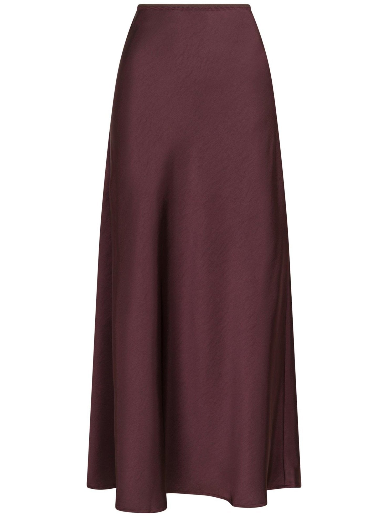 Neo Noir Vicky Heavy Sateen Nederdel Burgundy på udsalg