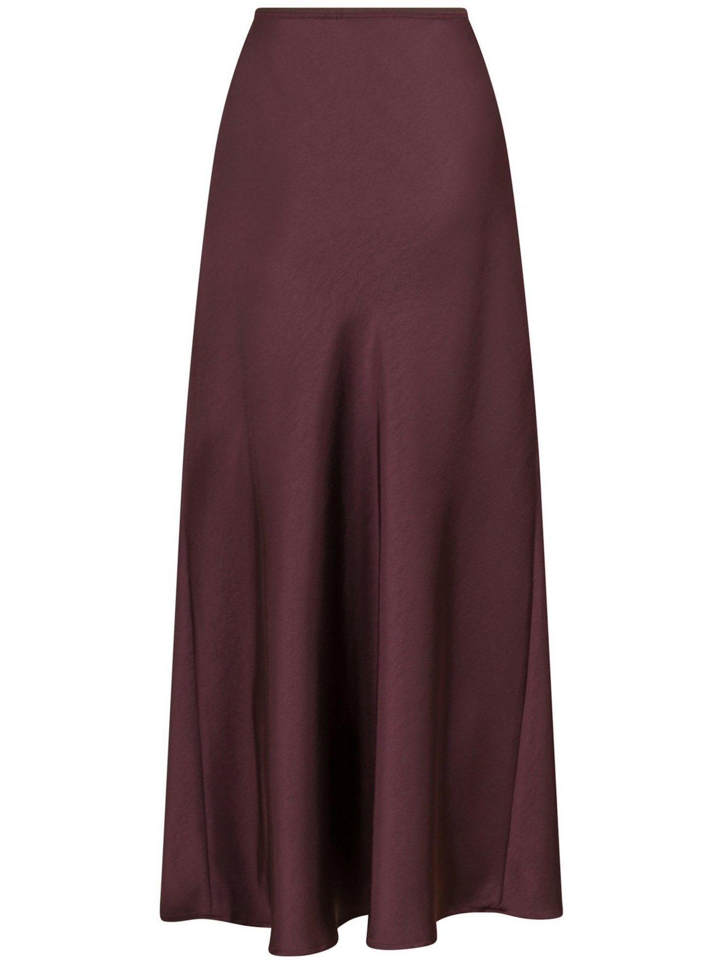 Neo Noir Vicky Heavy Sateen Nederdel Burgundy på udsalg