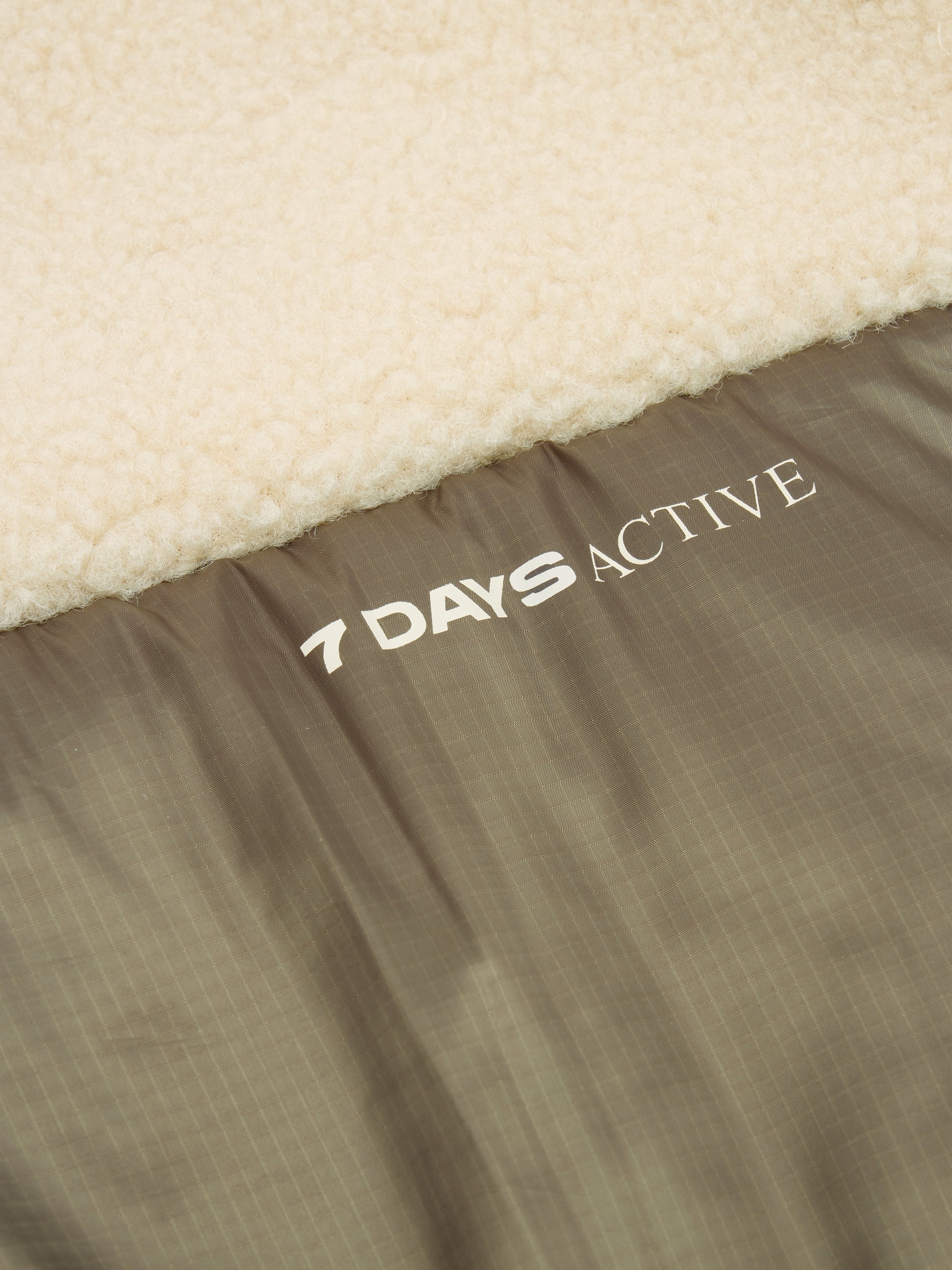 7 DAYS Active Fleece Jakke Silver Gray/Major Brown