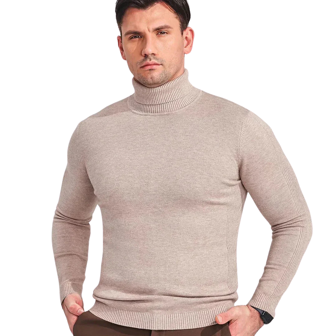 Bjørn | Luksus rullekravesweater i uld