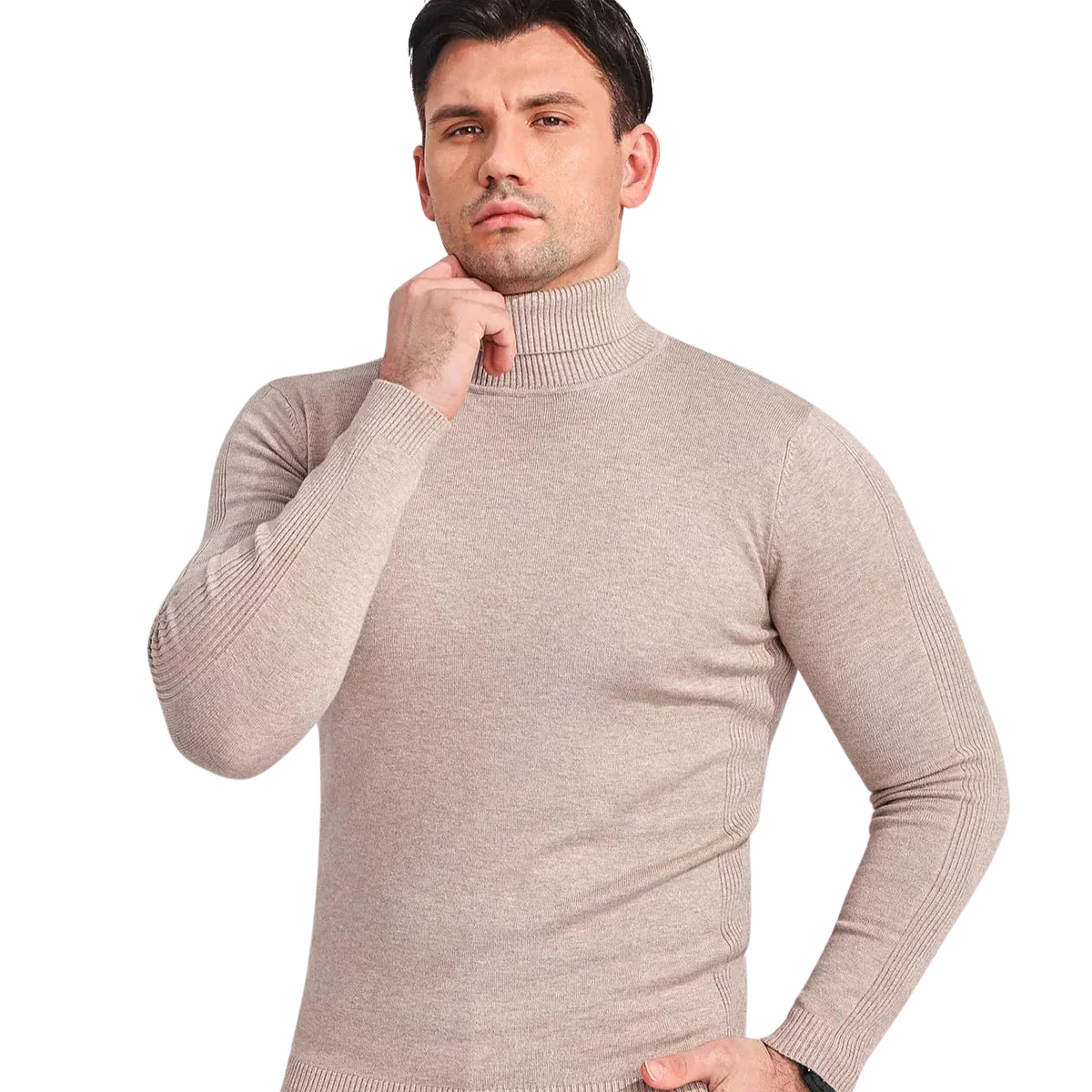 Bjørn | Luksus rullekravesweater i uld