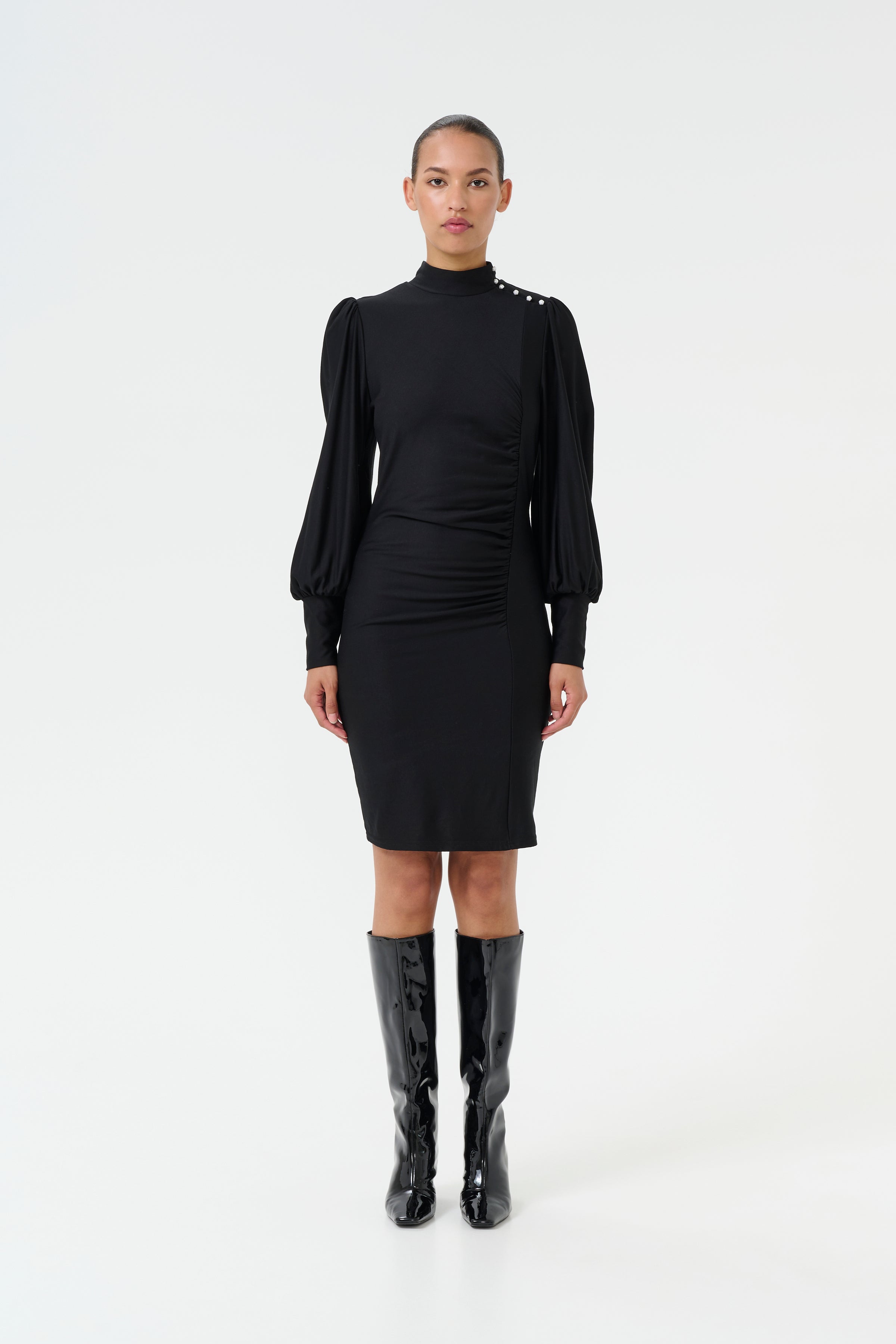 Gestuz Rifa Button Kjole Black Mode