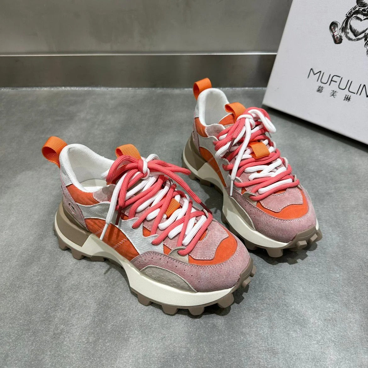 Rebecca | Afslappede sneakers med farveblok