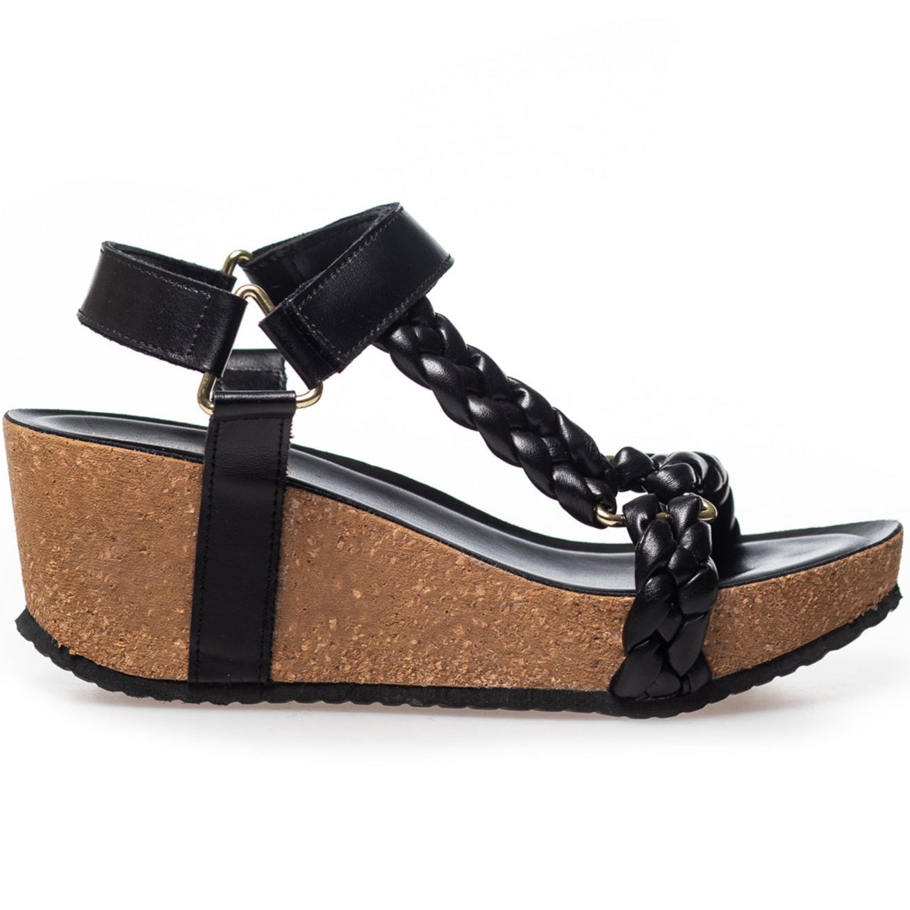 Copenhagen Shoes Woven Lady Sandal Black