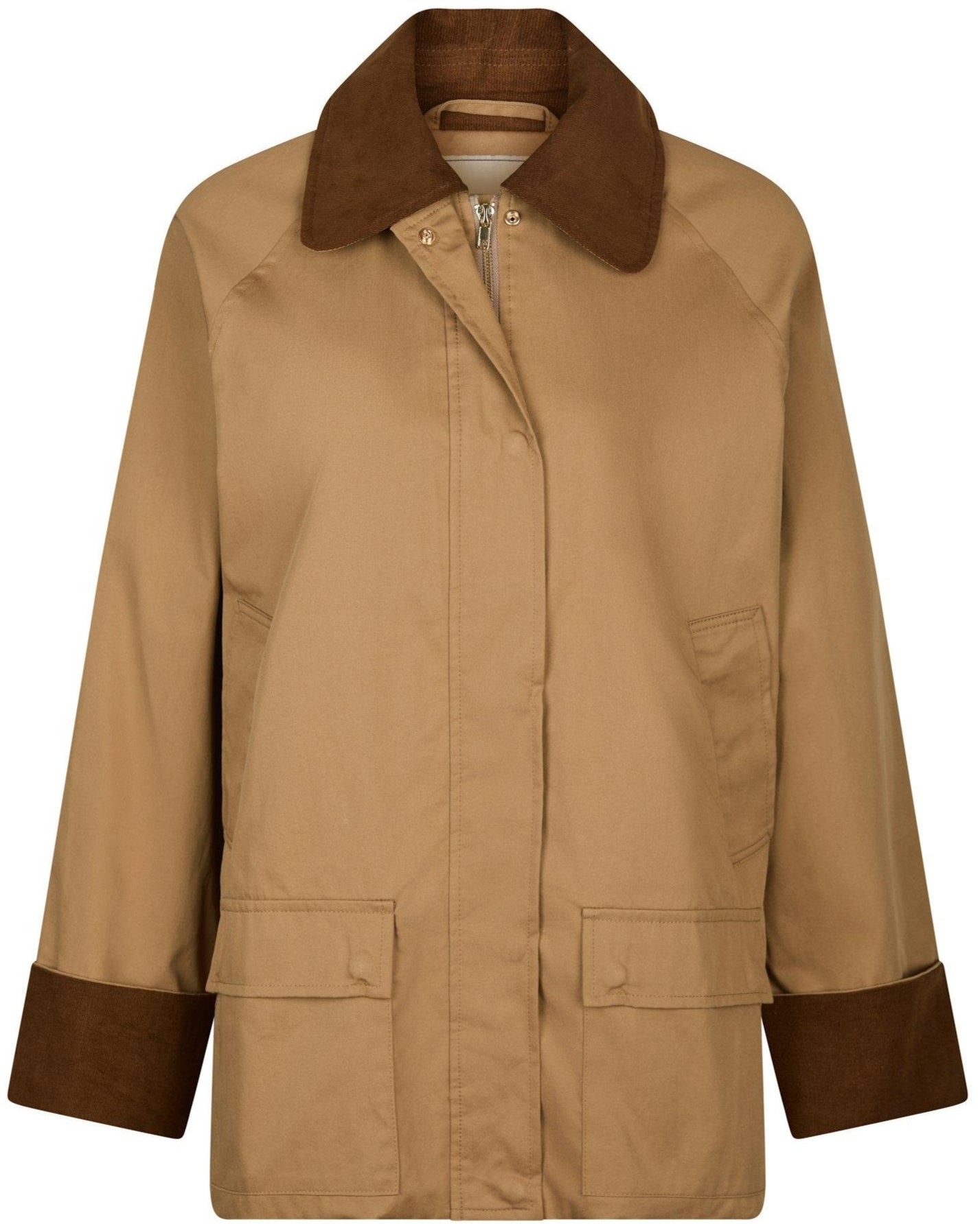 Neo Noir Anastacia Cord Jakke Dark Tan