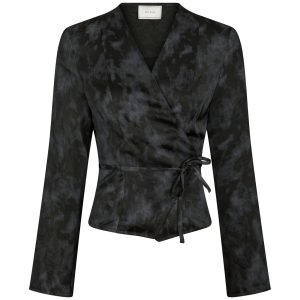 Neo Noir Simmi Distress Bluse Dark Grey Online