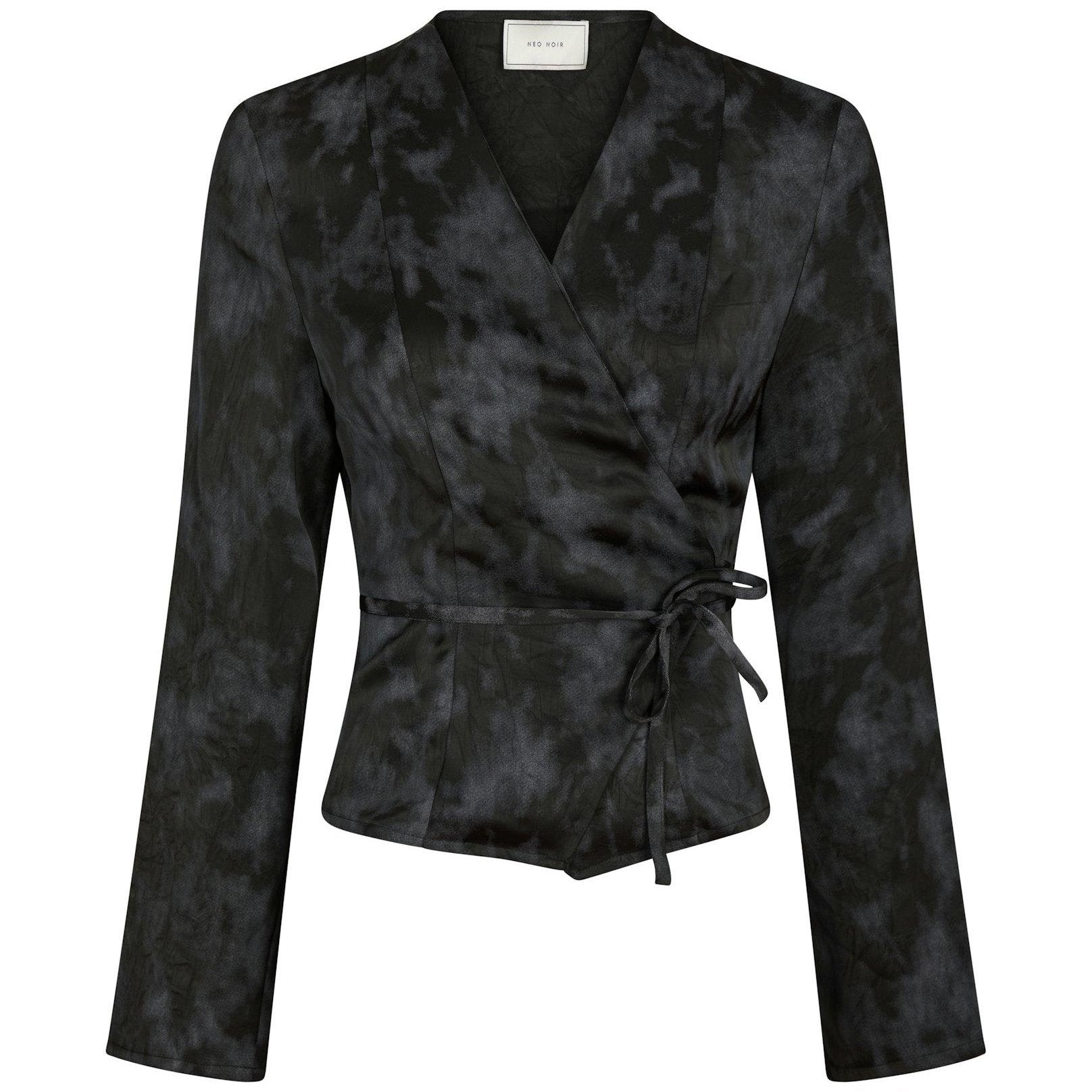 Neo Noir Simmi Distress Bluse Dark Grey Online
