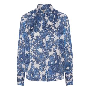 Karmamia Copenhagen Augusta Skjorte Paloma Paisley Maritime Online