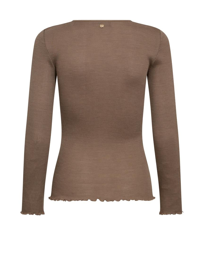 Mos Mosh Elaine LS Seamless T-shirt Pine Bark