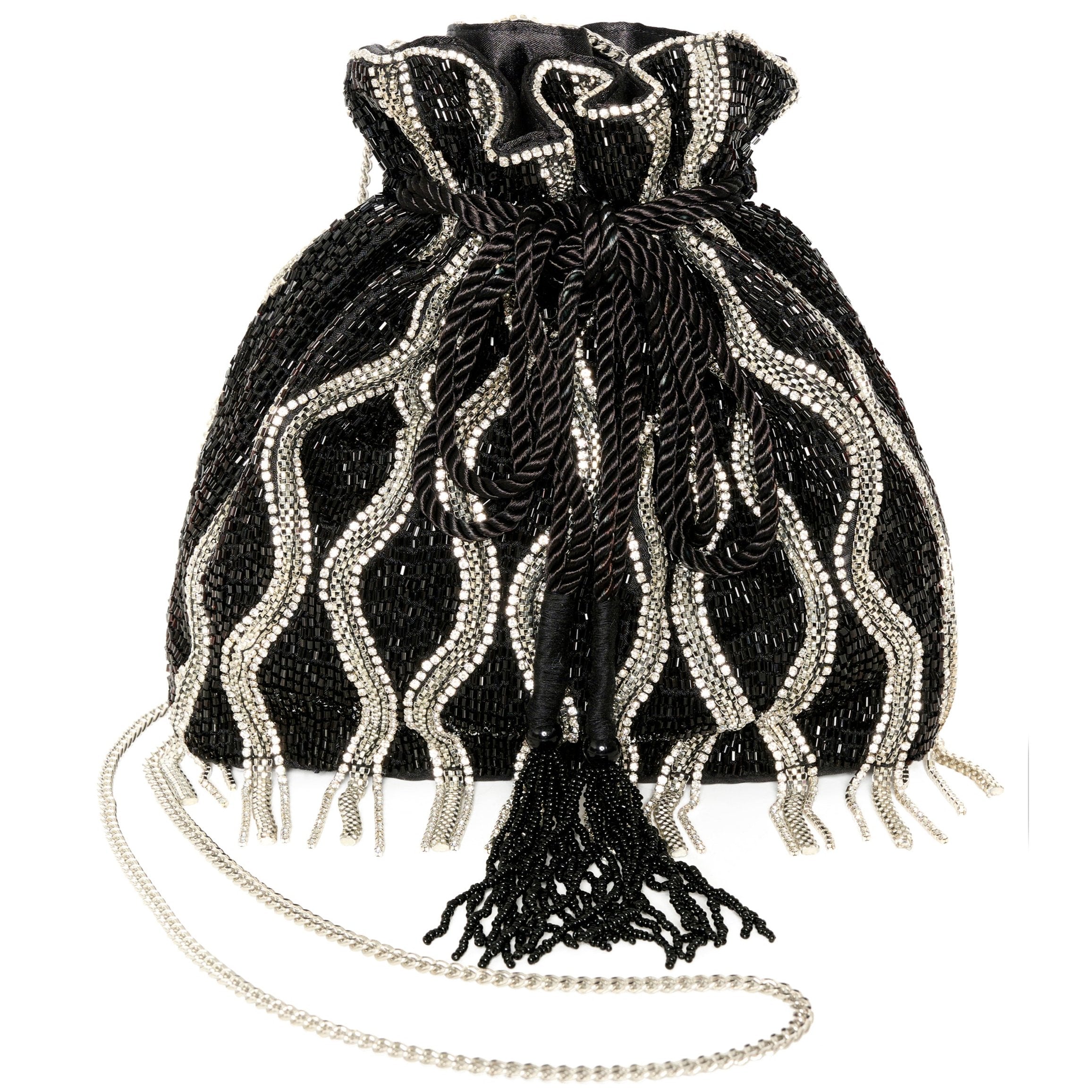 Gestuz Rhinny Taske Rhinstone Black