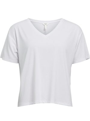 Object Annie SS V-Neck Top White