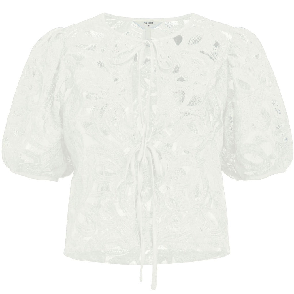 Object Rose 3/4 RE Bluse Cloud Dancer Hot på udsalg