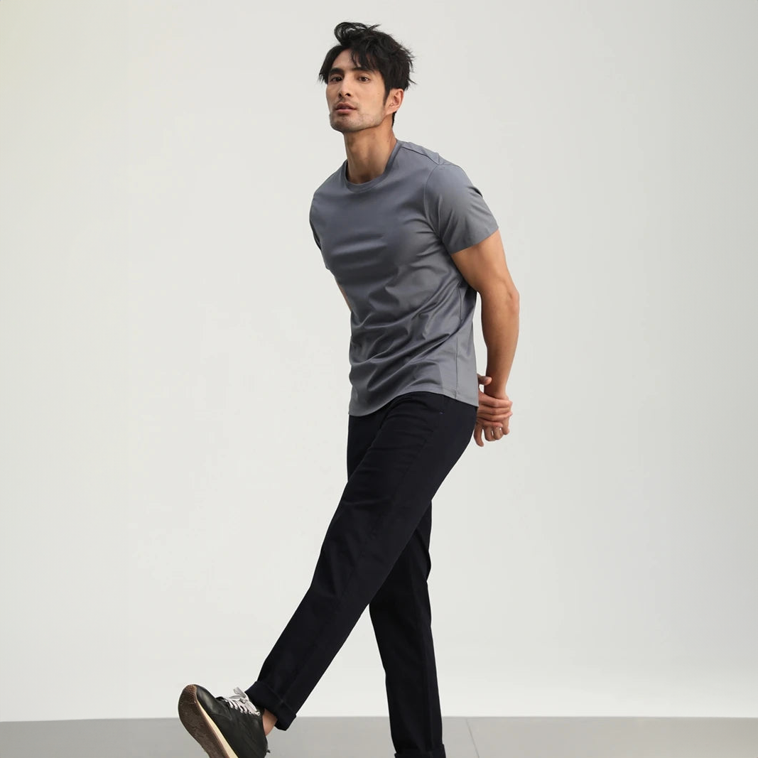 Aksel | Stilfuld silke-T-shirt