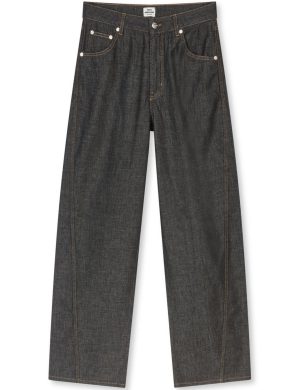 Mads Nørgaard Soft Denim Christel Jeans Black Melange Hot på udsalg