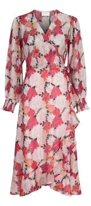 Neo Noir Eva Maxi Flower Kjole Pink Levere