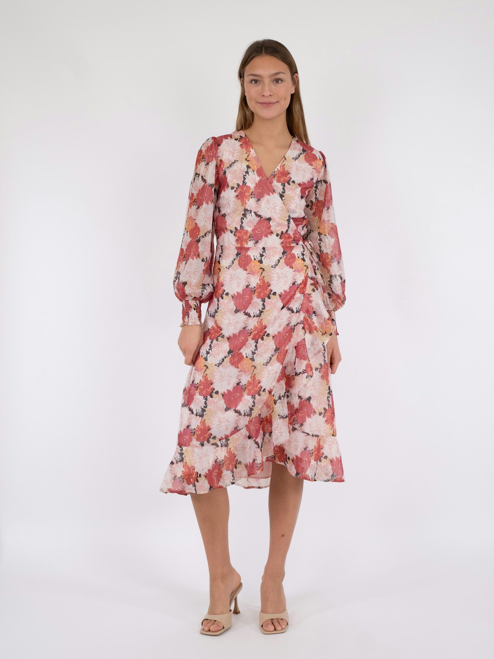 Neo Noir Eva Maxi Flower Kjole Pink Levere