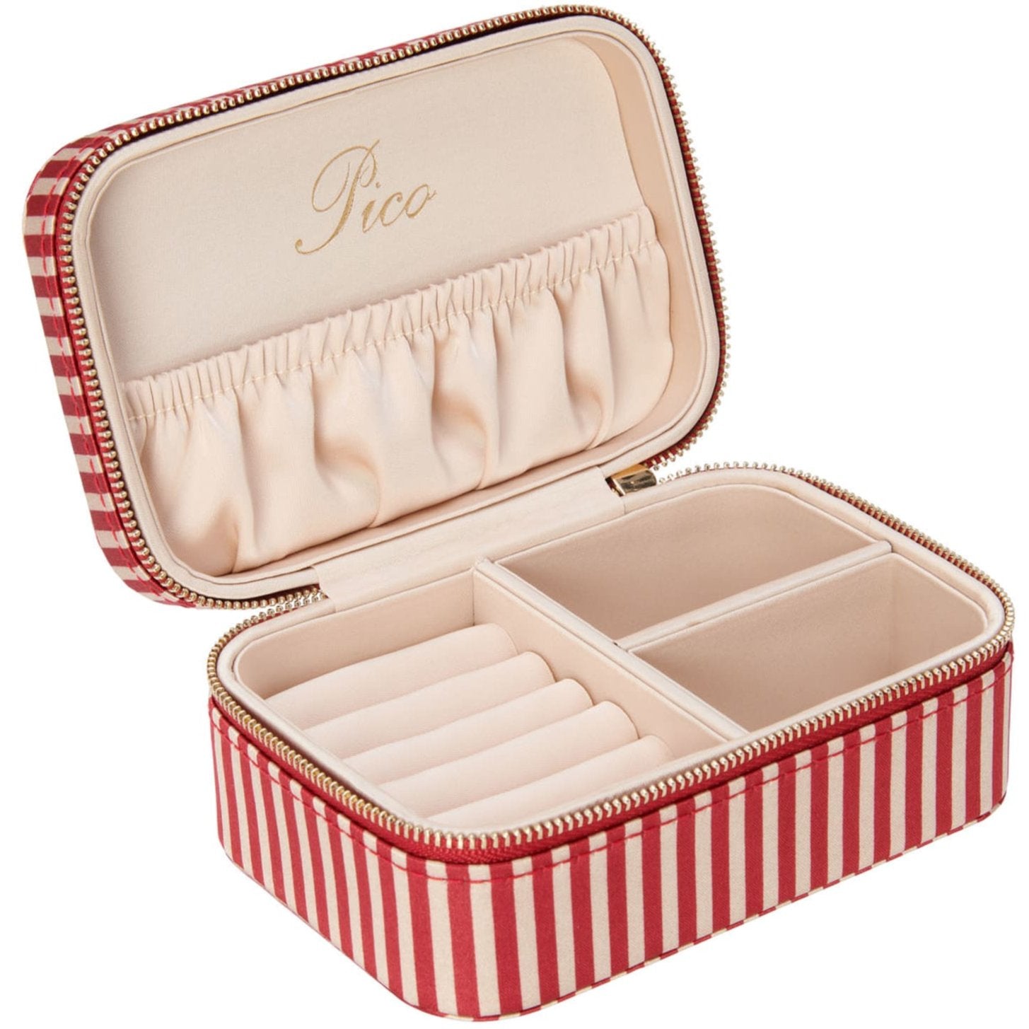 Pico Large Jewelry Box Red Stripe Online nu