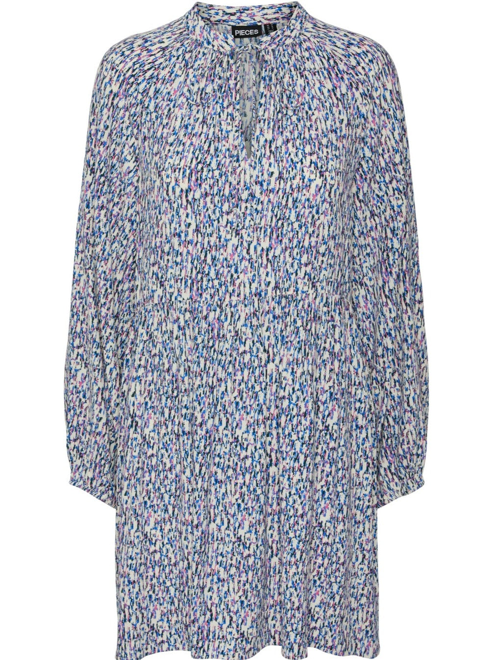 Pieces Maxine LS Kjole Cloud Dancer Grafic Online Hot Salg
