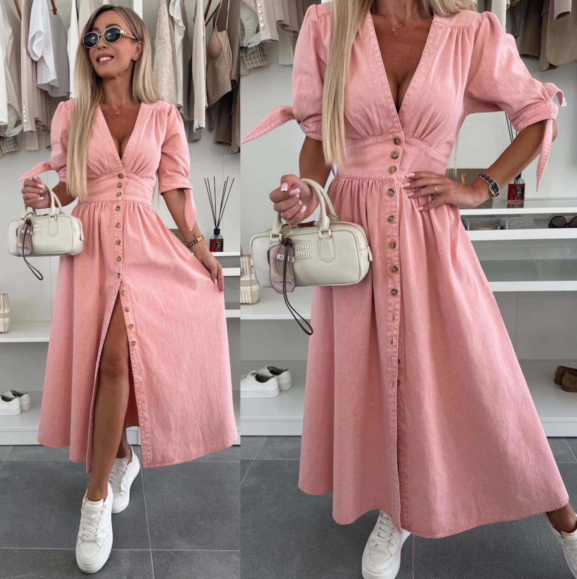 Signe | Stilfuld mode-denimkjole Online Hot Salg