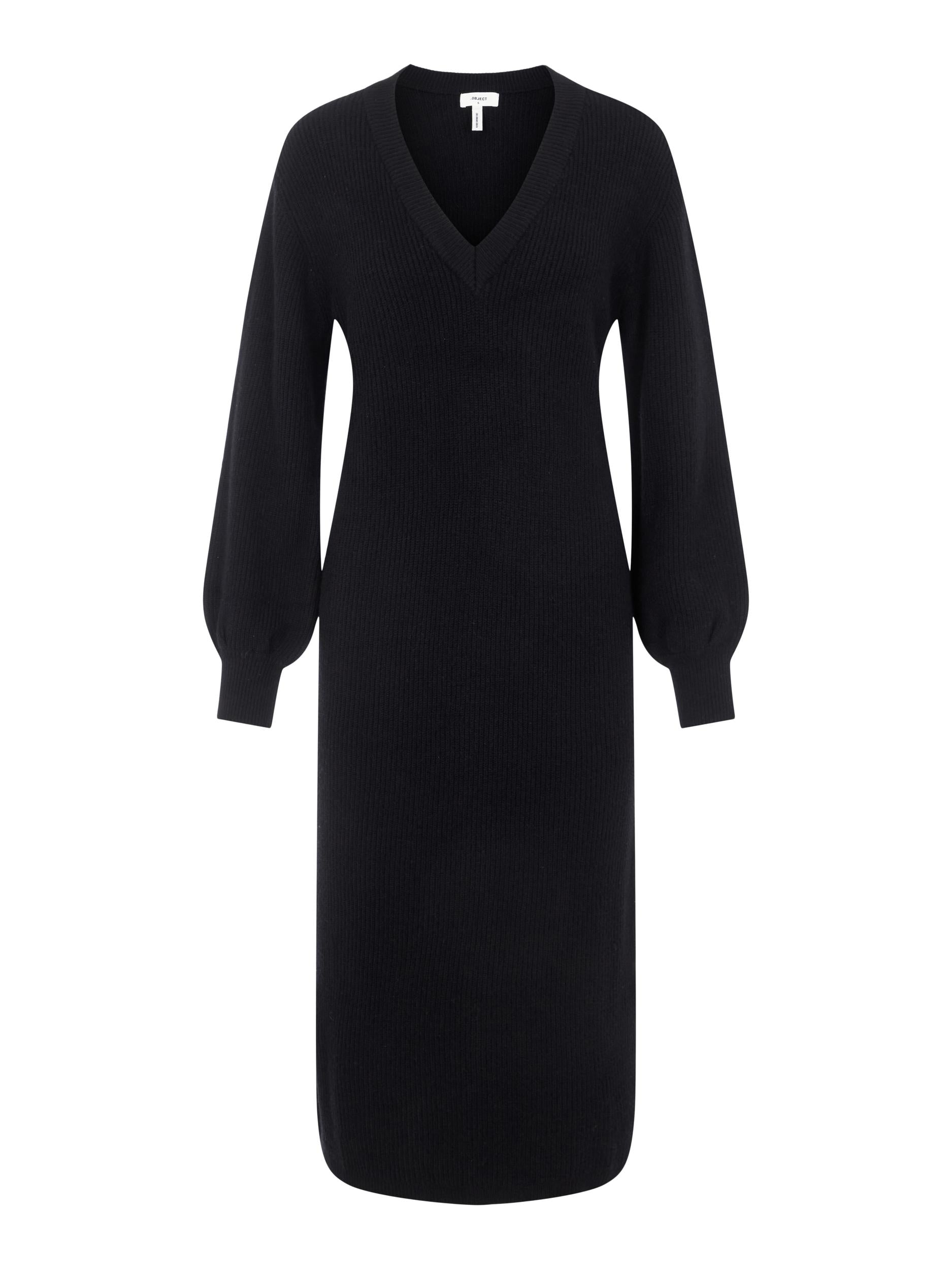 Object Malena Strikkjole Black NOA24