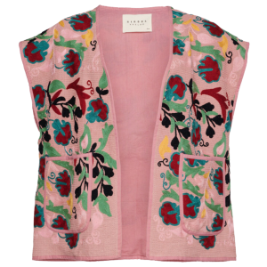 Sissel Edelbo Vida Vest Rose Waffle Suzani