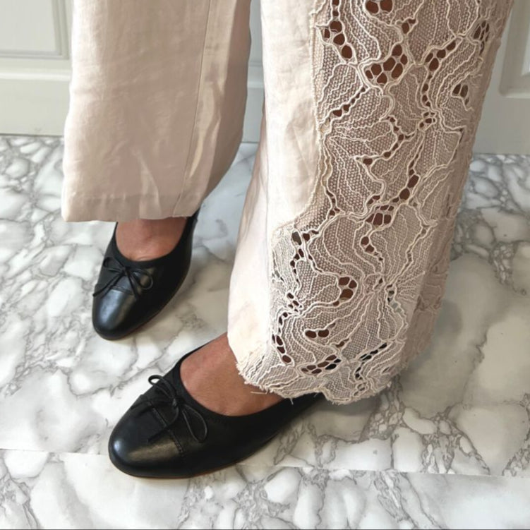 Copenagen Shoes Lovely Ballerina Black Plain