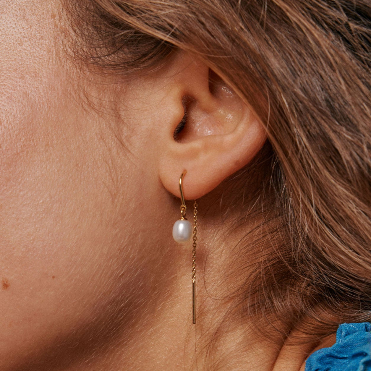 Enamel Eleanor Øreringe Pearl