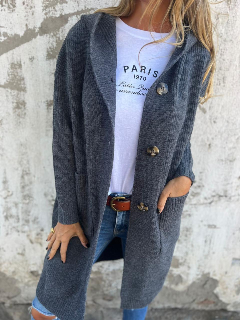 Emilia | Lang og behagelig cardigan Online nu