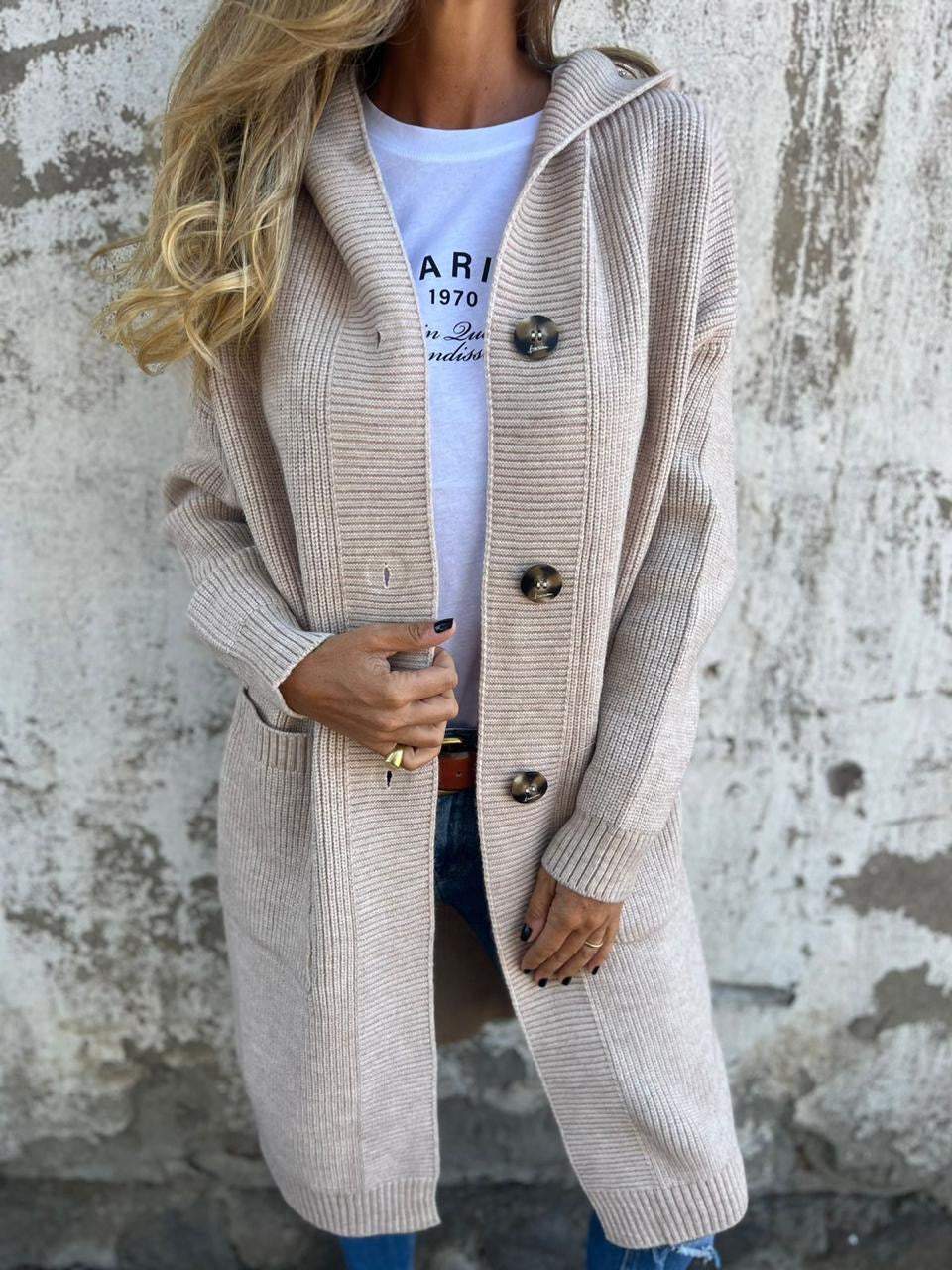 Emilia | Lang og behagelig cardigan Online nu