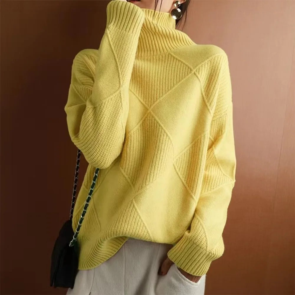 Freja | Cashmere rullekravetrøje Hot på udsalg