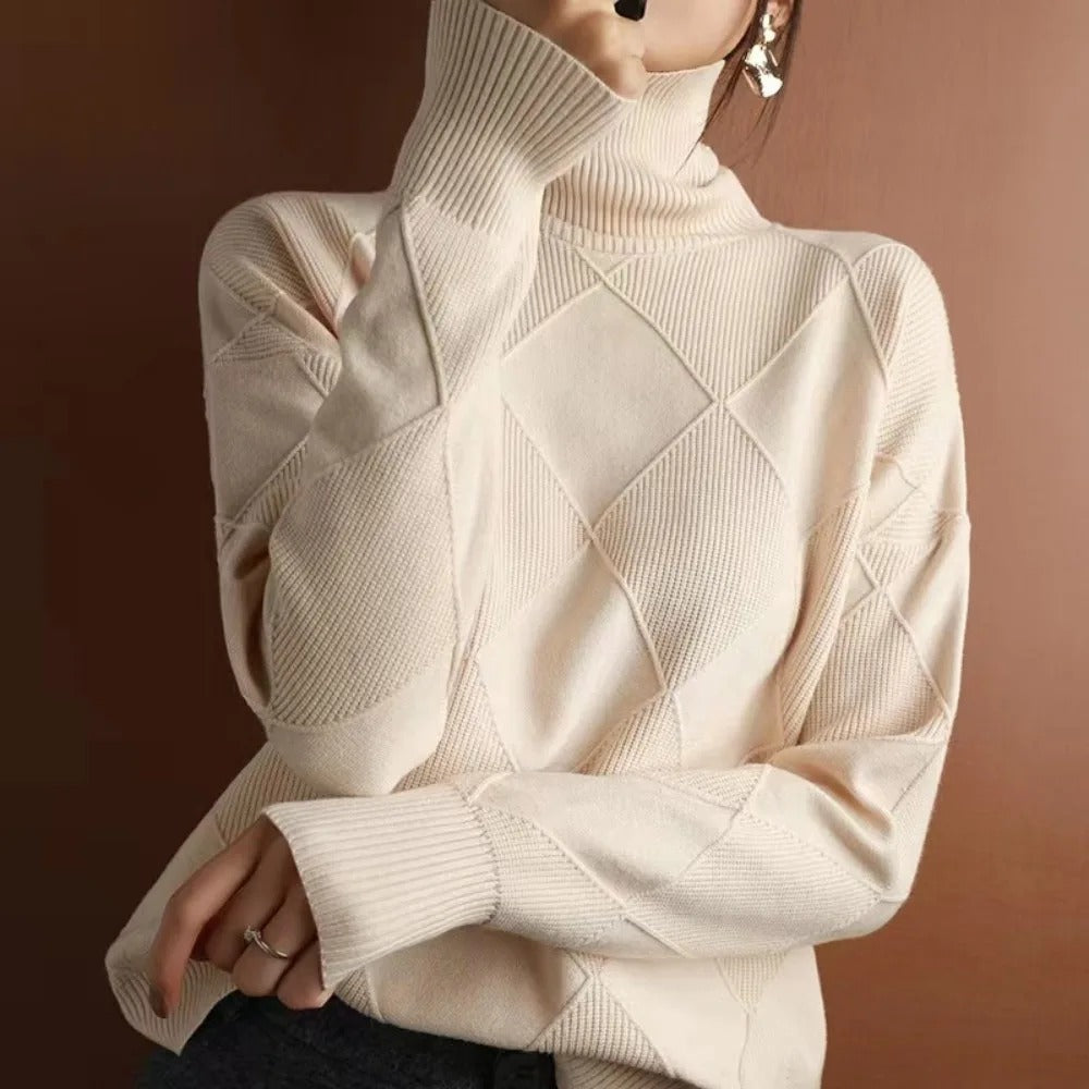 Freja | Cashmere rullekravetrøje Hot på udsalg