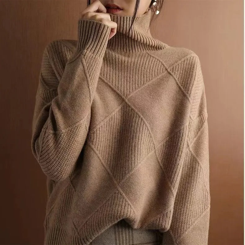 Freja | Cashmere rullekravetrøje Hot på udsalg