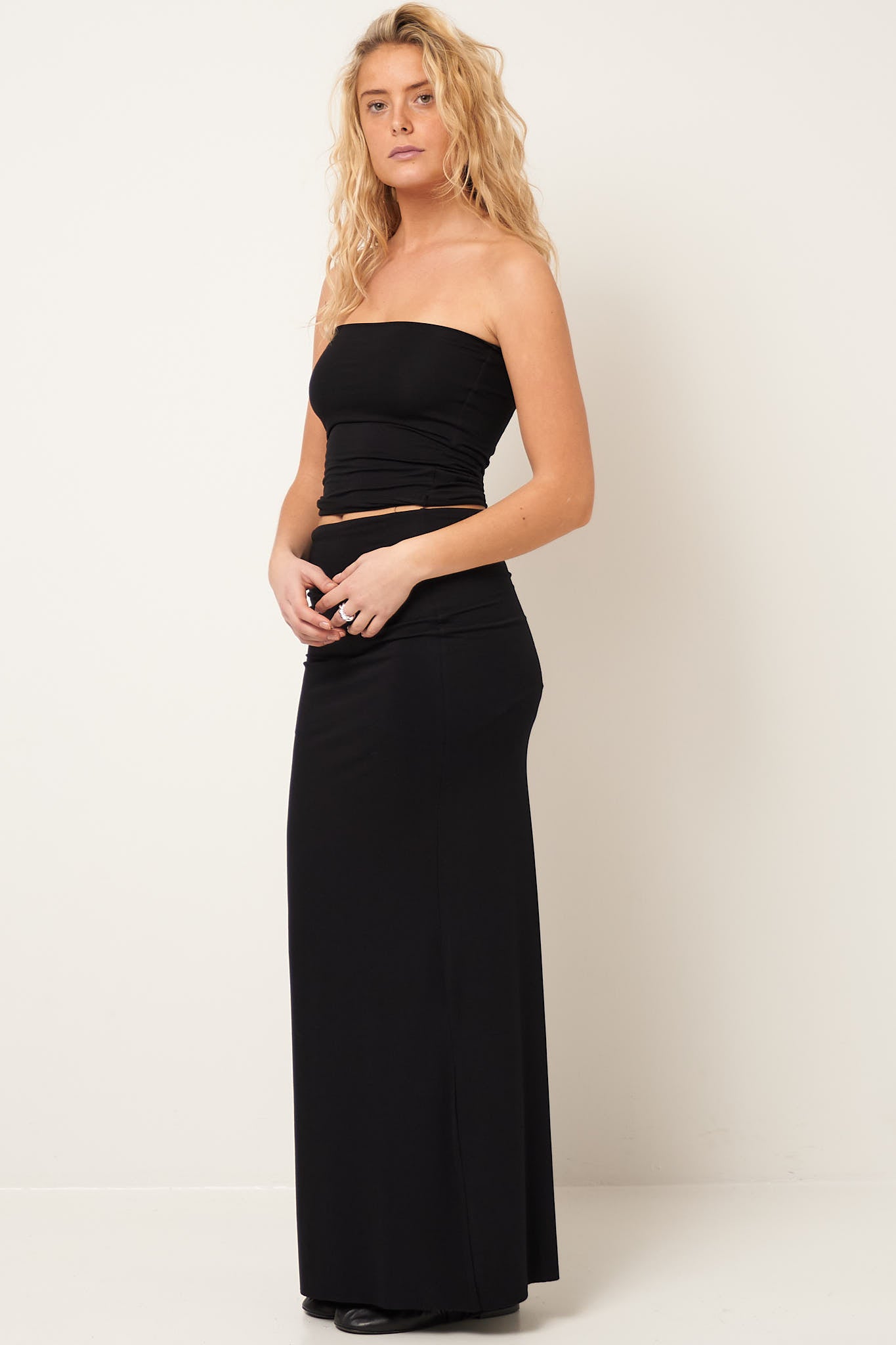 Bandeau Top Black Hot på udsalg