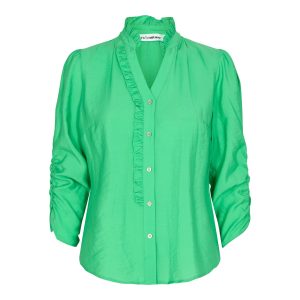 Co'Couture Callum Placket Skjorte Green Hot på udsalg