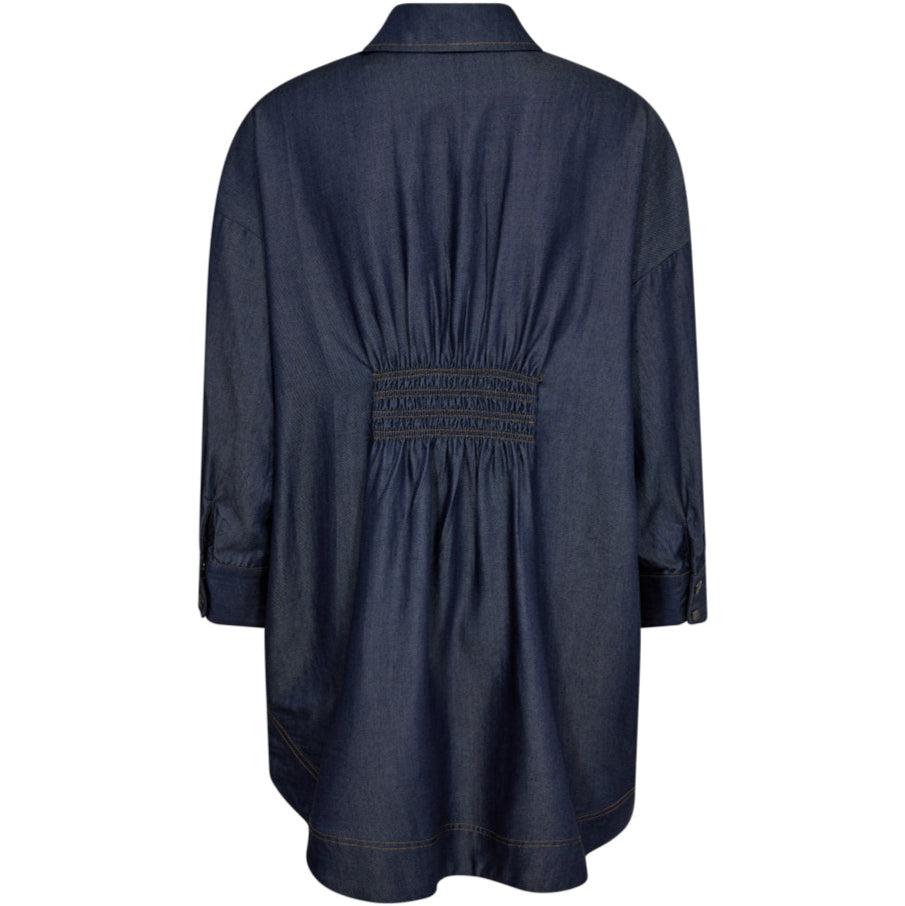 Co'Couture Titus Pocket Skjorte Dark Denim