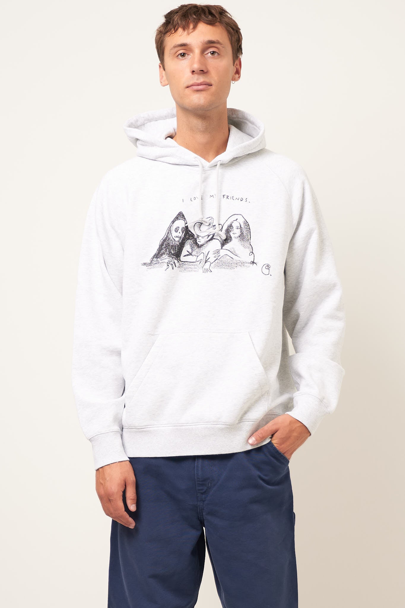 Hooded Pepe Friends Ash Heather/Black Online