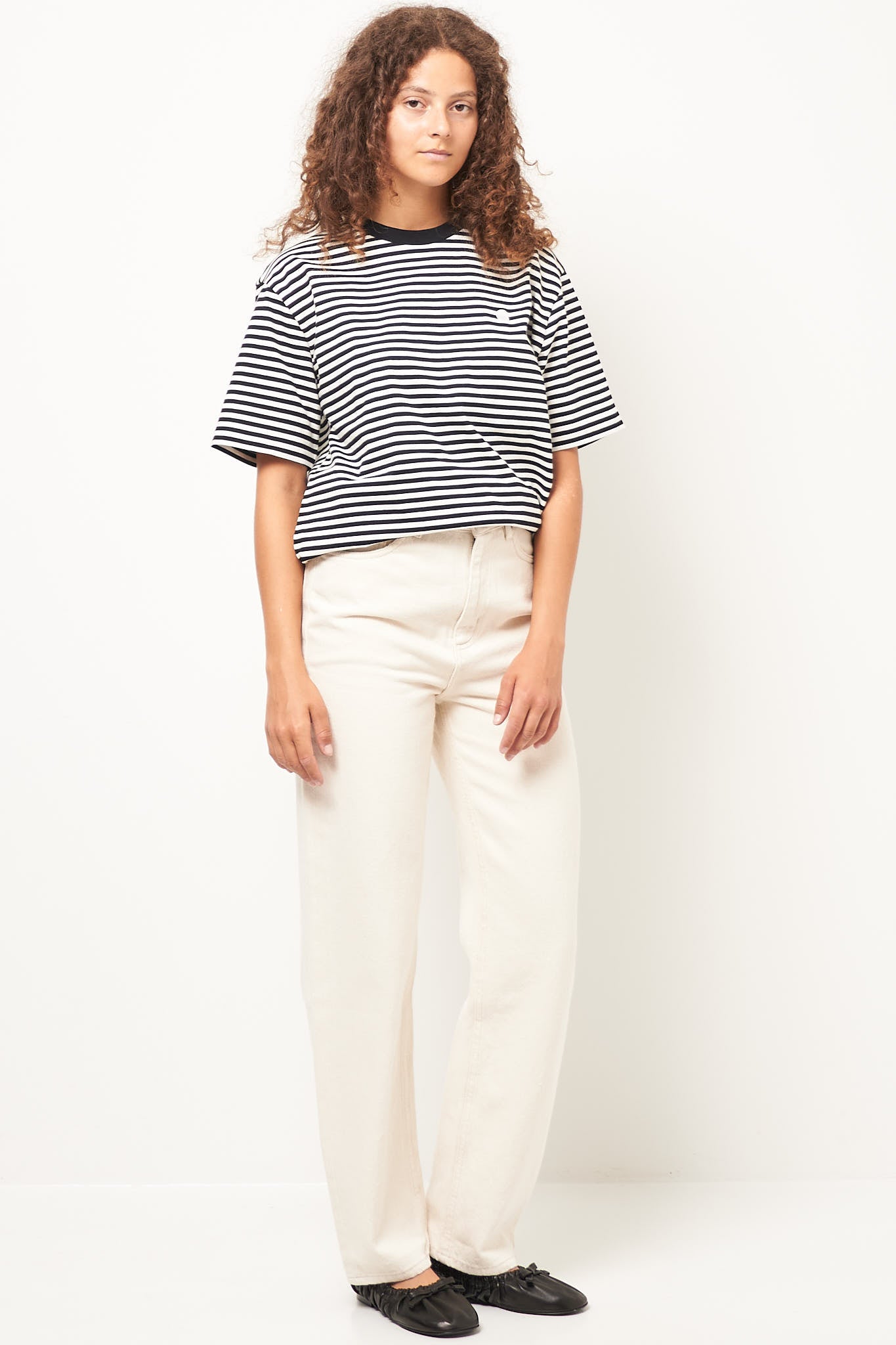 Tineborow 5 Pocket Jeans Ecru Online Hot Salg