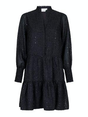 Neo Noir Blunt Glam Kjole Black