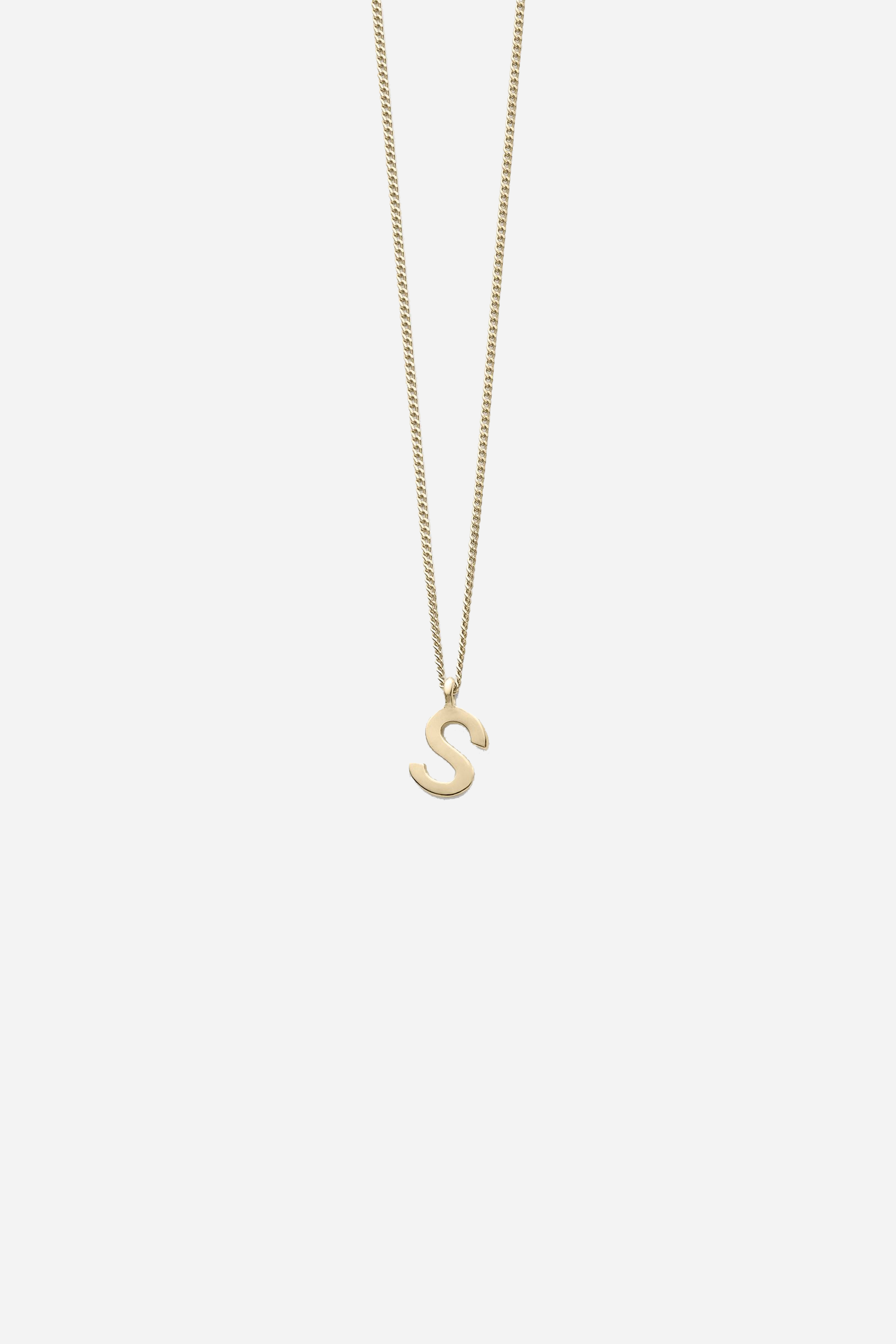 Note S Letter Chain Necklace