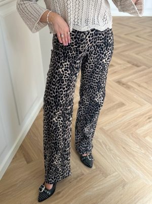 Only Juicy Anlie HW Wide Jeans Black