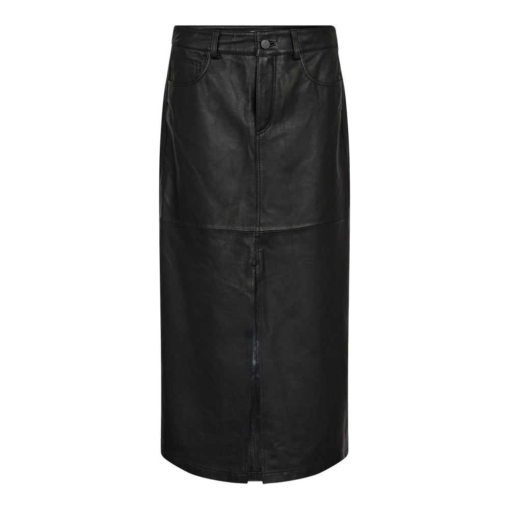 Co'Couture Pheobe Leather Slit Nederdel Black Online nu