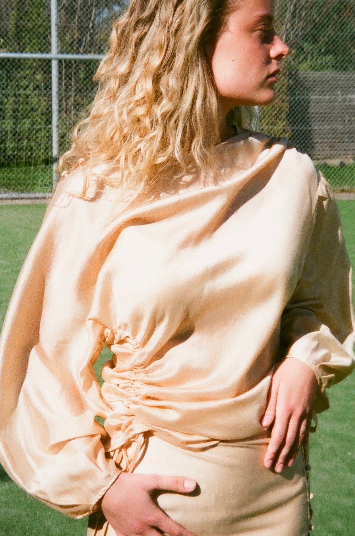 Ebba Top Tan Levere