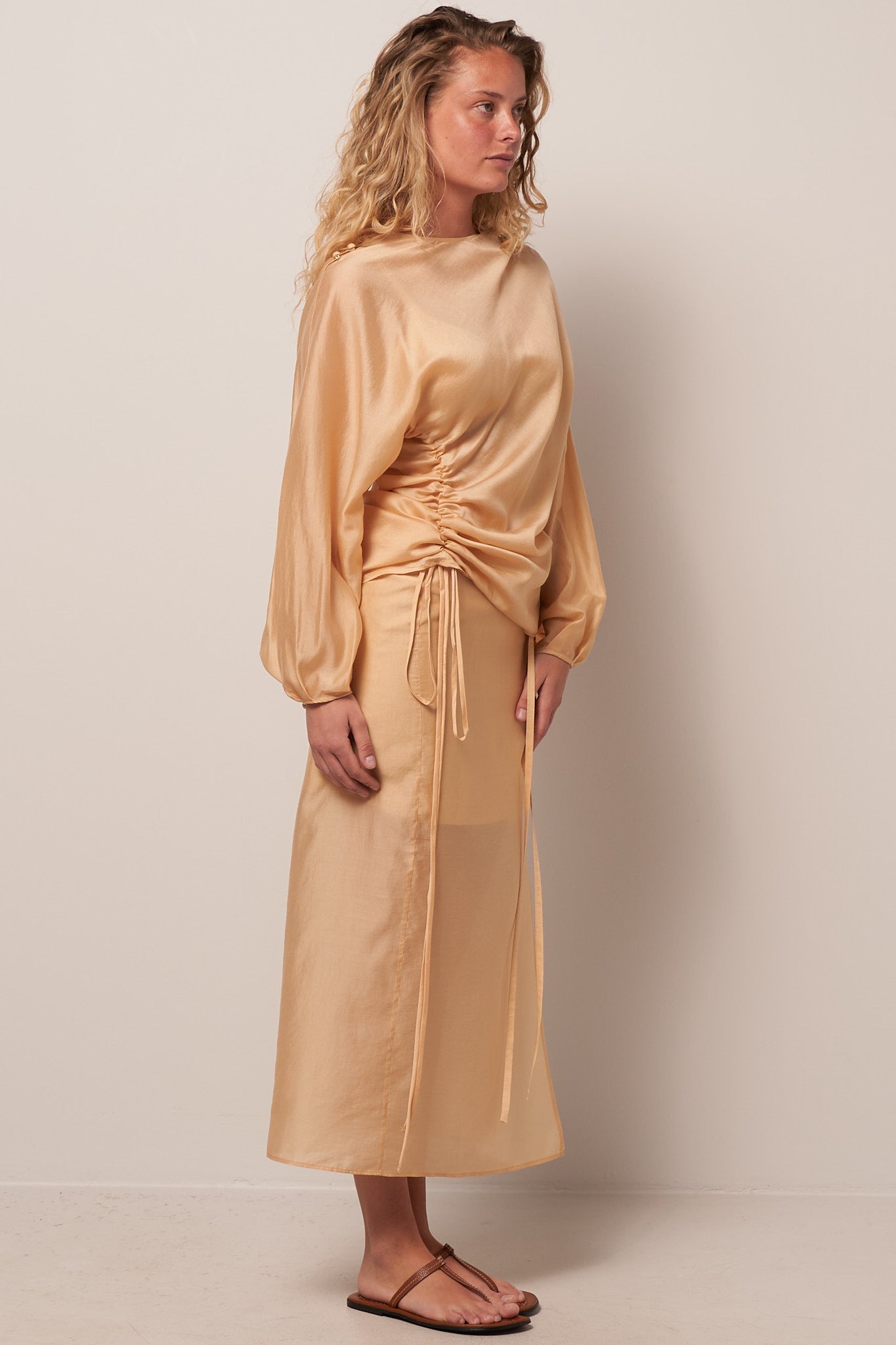 Ebba Top Tan Levere