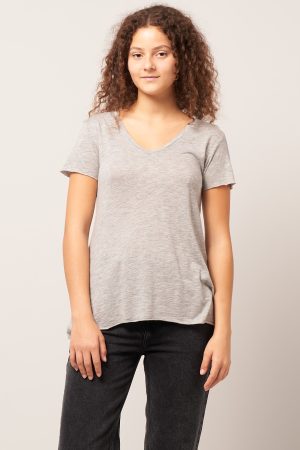 Jacksonville V-neck T-shirt Heather Grey Levere