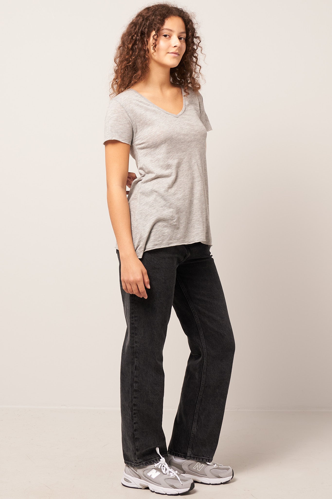 Jacksonville V-neck T-shirt Heather Grey Levere