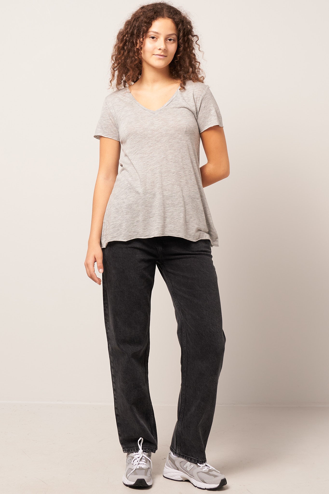 Jacksonville V-neck T-shirt Heather Grey Levere